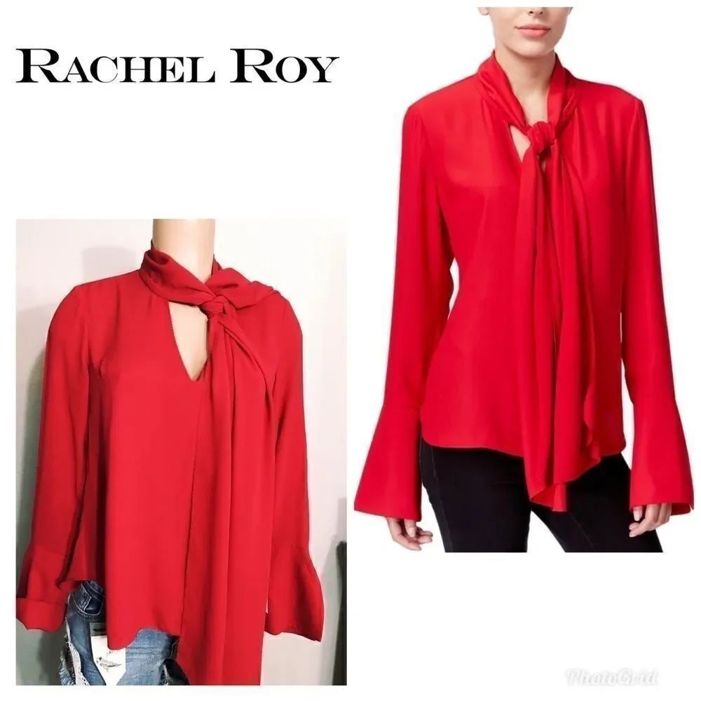Rachel Roy lipstick red top.